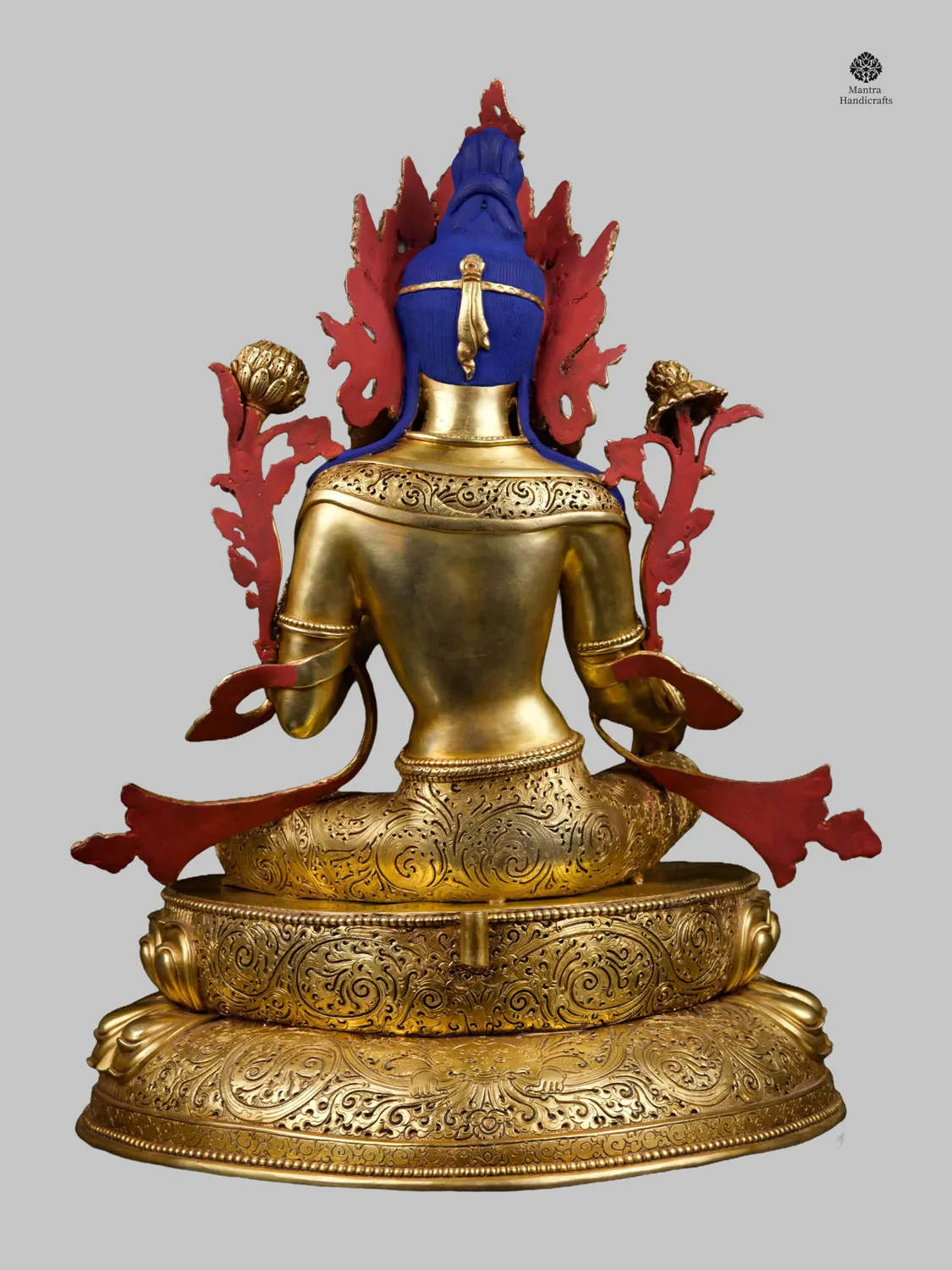 Green Tara | Compassionate Deity with Double Lotus Base 5 Green Tara | Compassionate Deity with Double Lotus Base